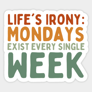 Sarcastic Life Quips: Witty Wisdom Sticker